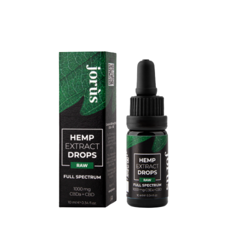 CBDa + CBD 10% (1000 mg) Hemp oil Full spectrum RAW, 10 ml